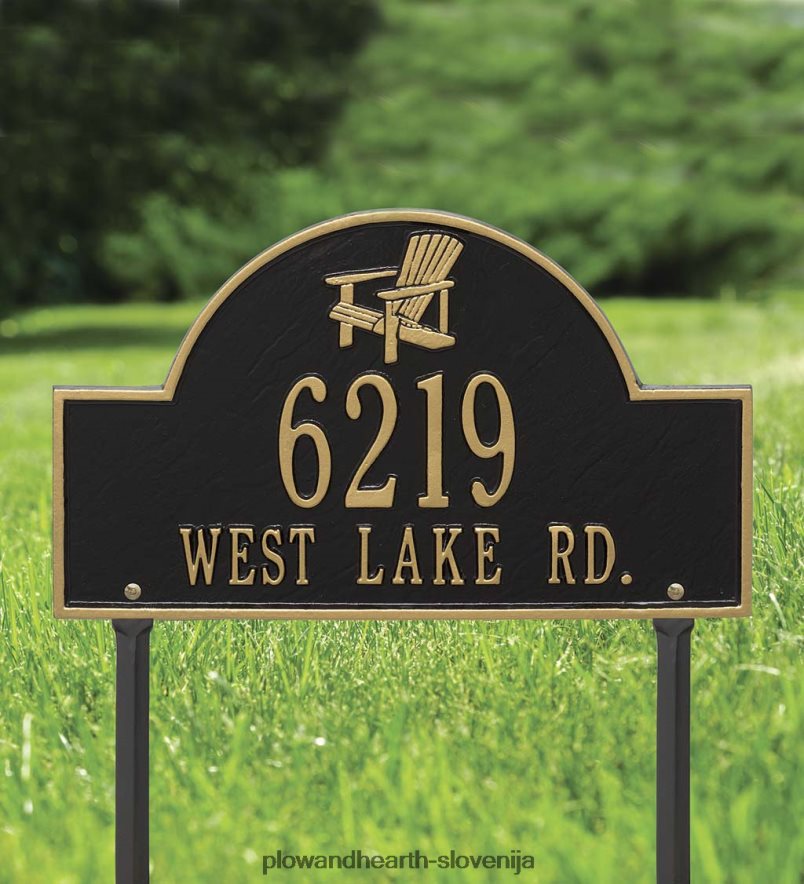 travna plošča adirondack - črna Plow & Hearth 2V4608713 dvorišče & vrt