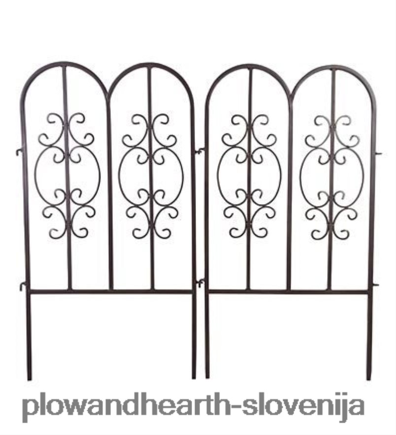 železna vrtna ograja montebello Plow & Hearth 2V4608671 dvorišče & vrt