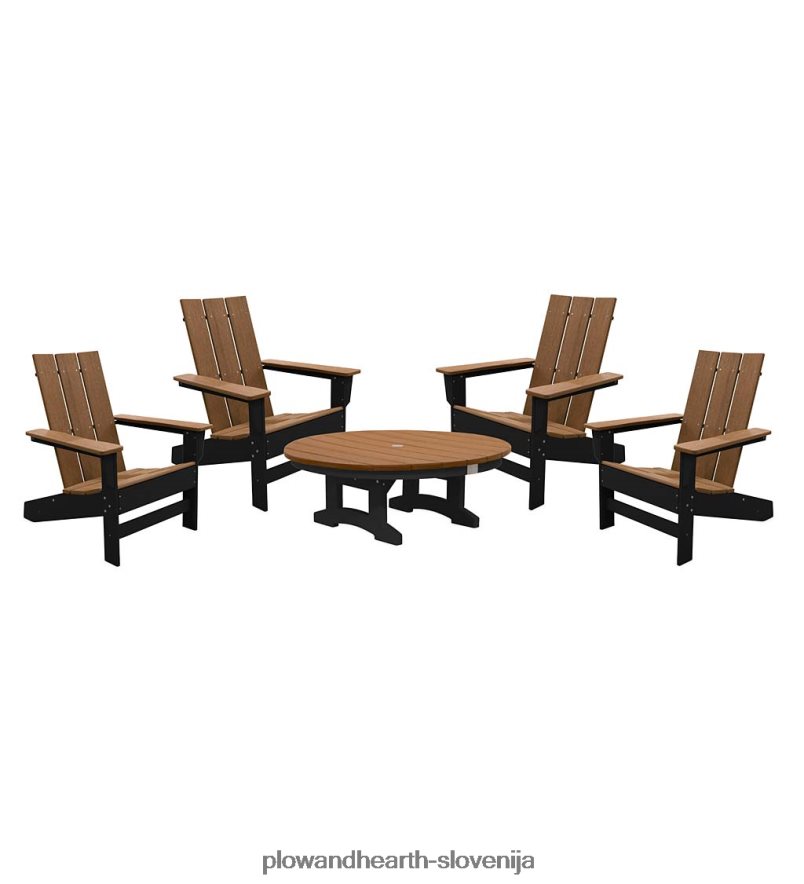 5-delna pogovorna garnitura may river - obalna siva/bela Plow & Hearth 2V4608680 dvorišče & vrt