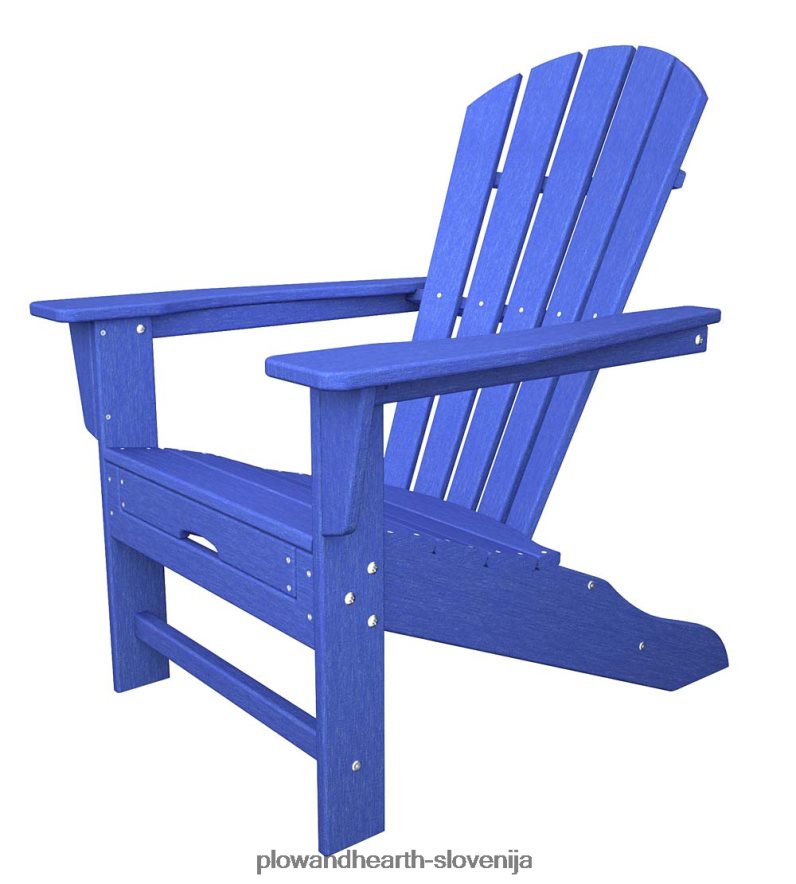 poliwoodski stol adirondack s skritim otomanom - moder Plow & Hearth 2V4608682 dvorišče & vrt