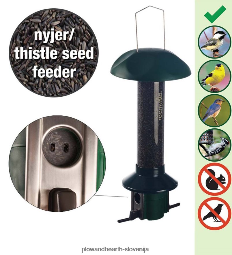 Ptičja krmilnica za ščinkavce pestoff, odporna proti škodljivcem Plow & Hearth 2V4608813 dvorišče & vrt