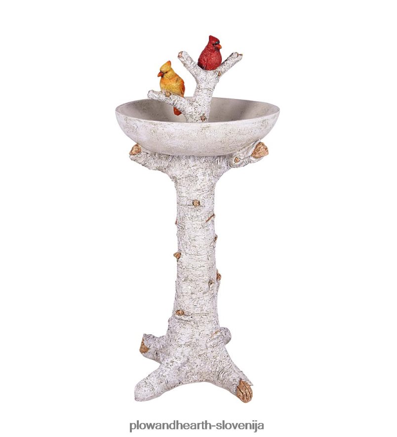 breza s kardinalsko smolo za ptice Plow & Hearth 2V4608827 dvorišče & vrt