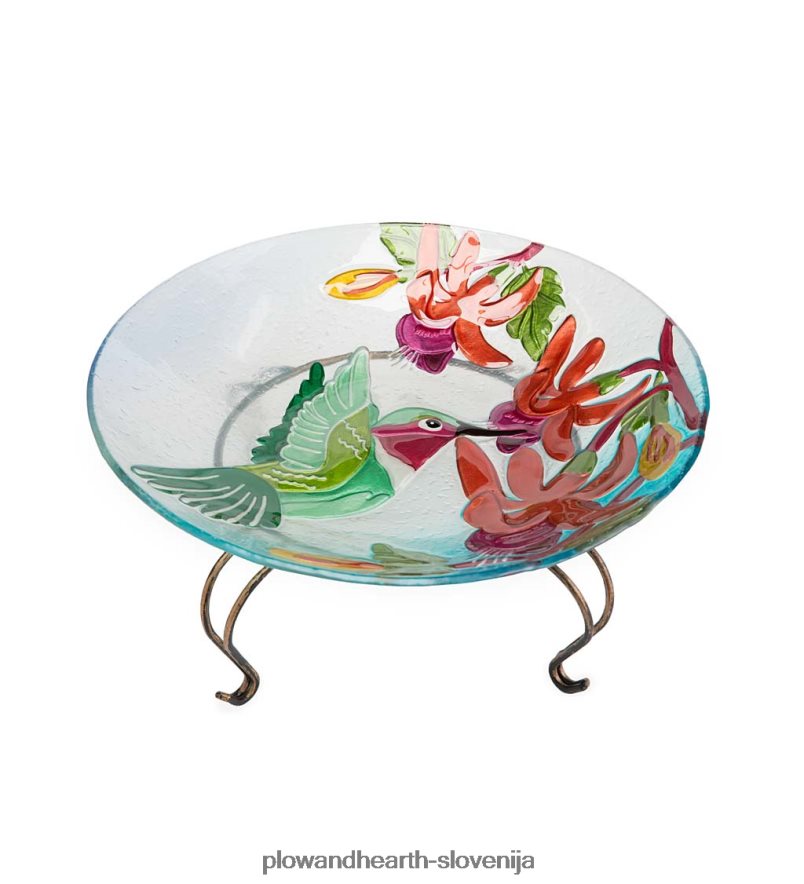 namizni podstavek za ptičjo kopel z drsnimi nogami Plow & Hearth 2V4608850 dvorišče & vrt