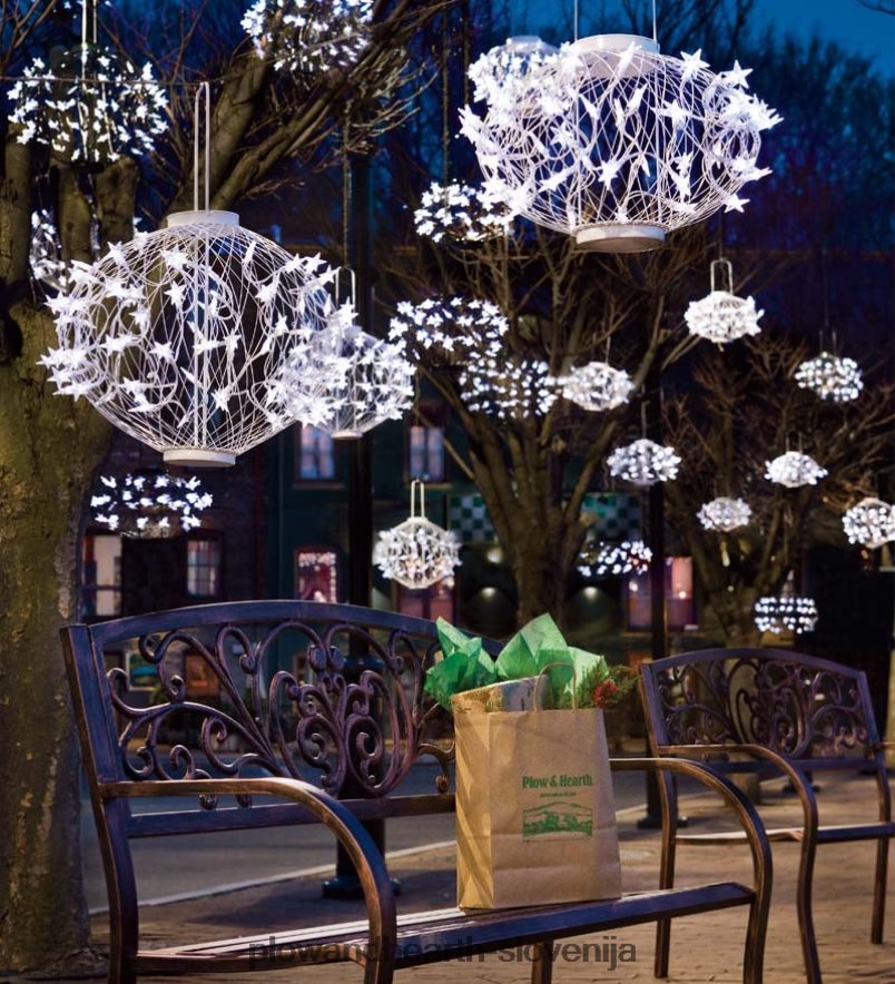 bele sončne zvezdne luči Plow & Hearth 2V460813 dvorišče & vrt
