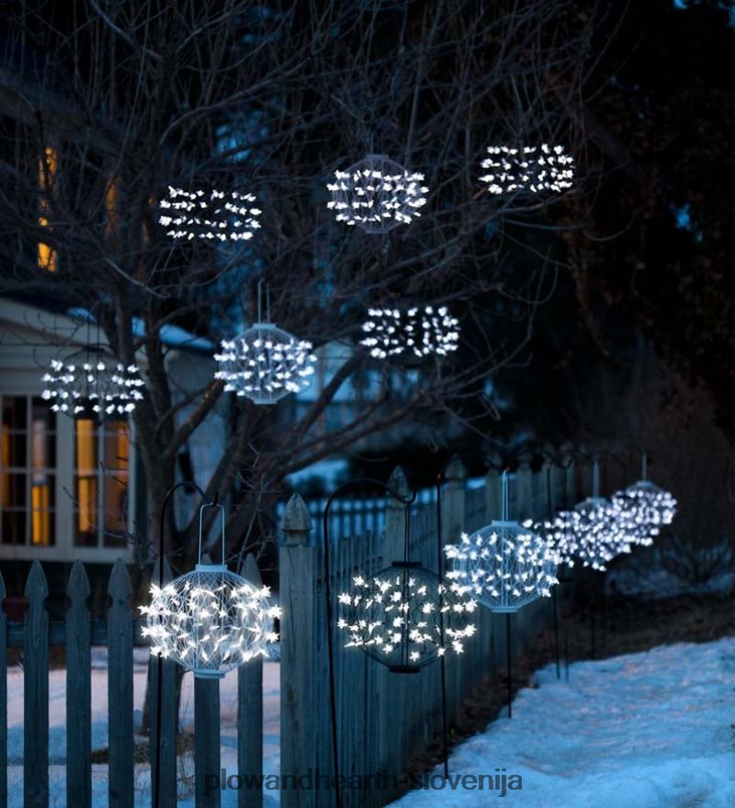 bele sončne zvezdne luči Plow & Hearth 2V460813 dvorišče & vrt