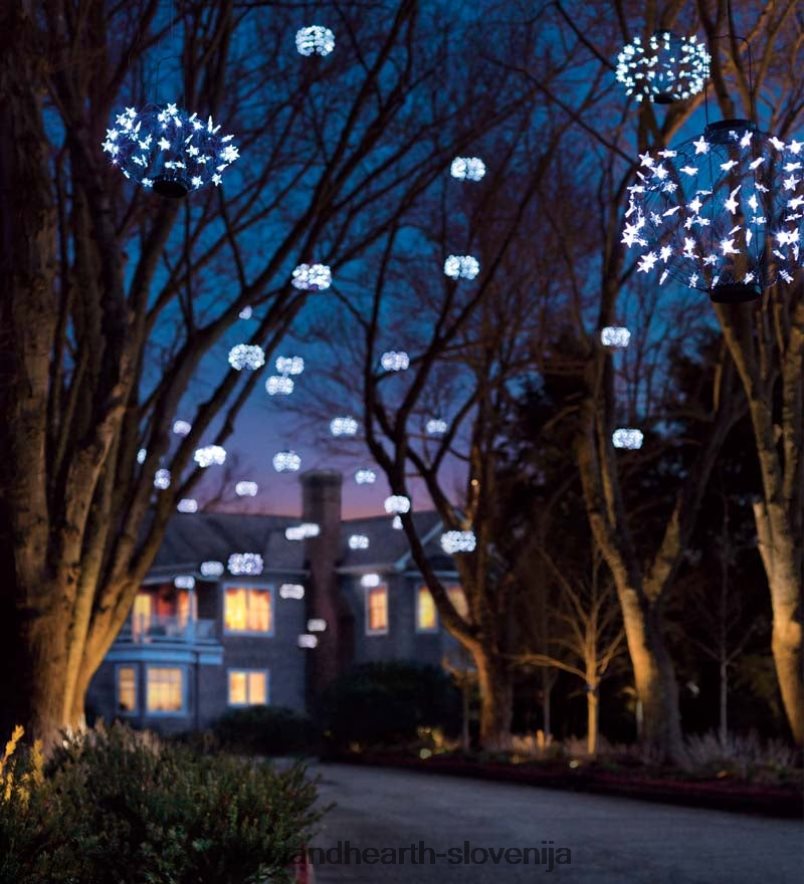 bele sončne zvezdne luči Plow & Hearth 2V460813 dvorišče & vrt