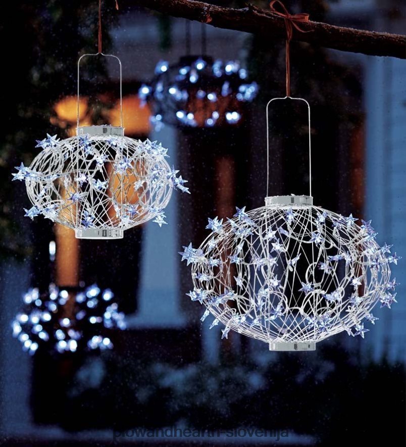 bele sončne zvezdne luči Plow & Hearth 2V460813 dvorišče & vrt