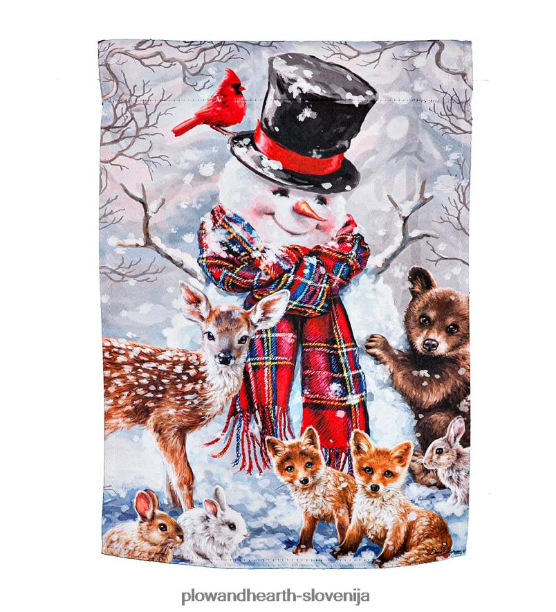 vrtna zastavica iz semiša gozdnih prijateljev Plow & Hearth 2V460843 dvorišče & vrt