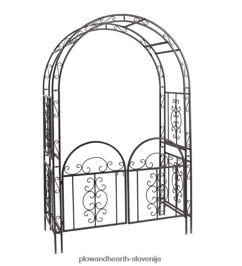 Montebello scrollwork kovinska vrtna uta Plow & Hearth 2V460869 dvorišče & vrt