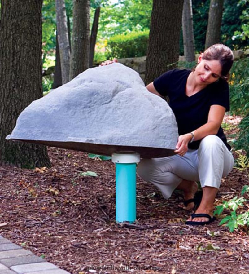 ameriška srednja lažna skala - siva Plow & Hearth 2V460873 dvorišče & vrt