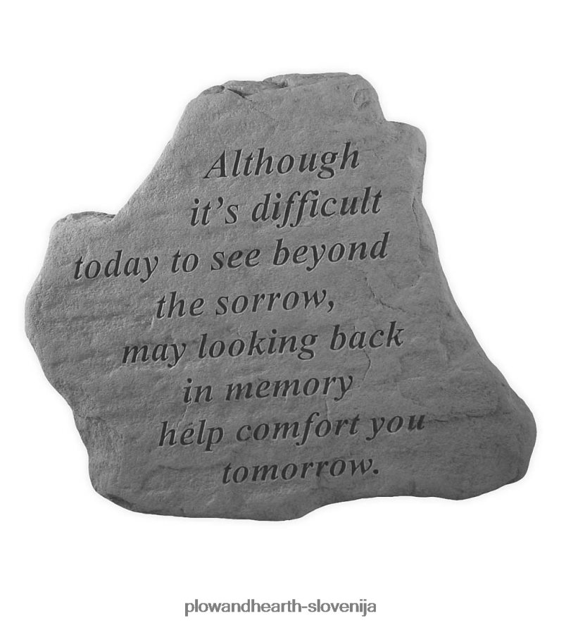 čeprav spominski vrtni kamen Plow & Hearth 2V4608397 dvorišče & vrt