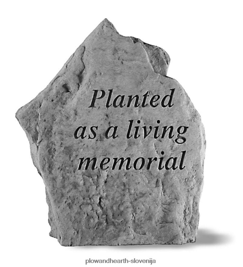 živo spominsko ploščo iz ulitega kamna Plow & Hearth 2V4608356 dvorišče & vrt