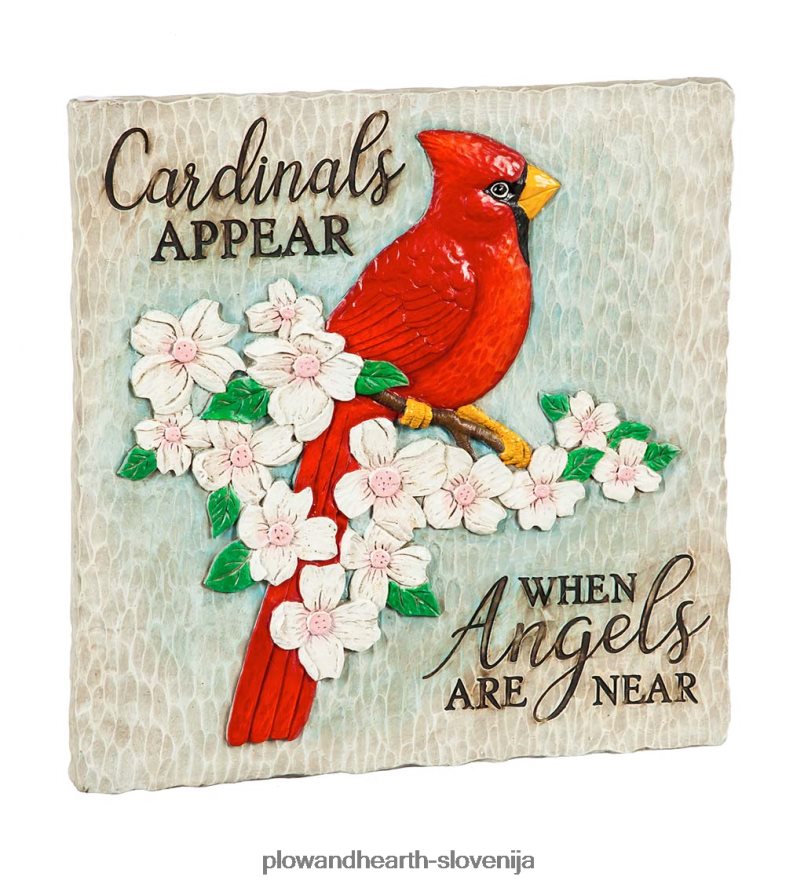 kardinalova spominska vrtna kamnita plošča Plow & Hearth 2V4608325 dvorišče & vrt