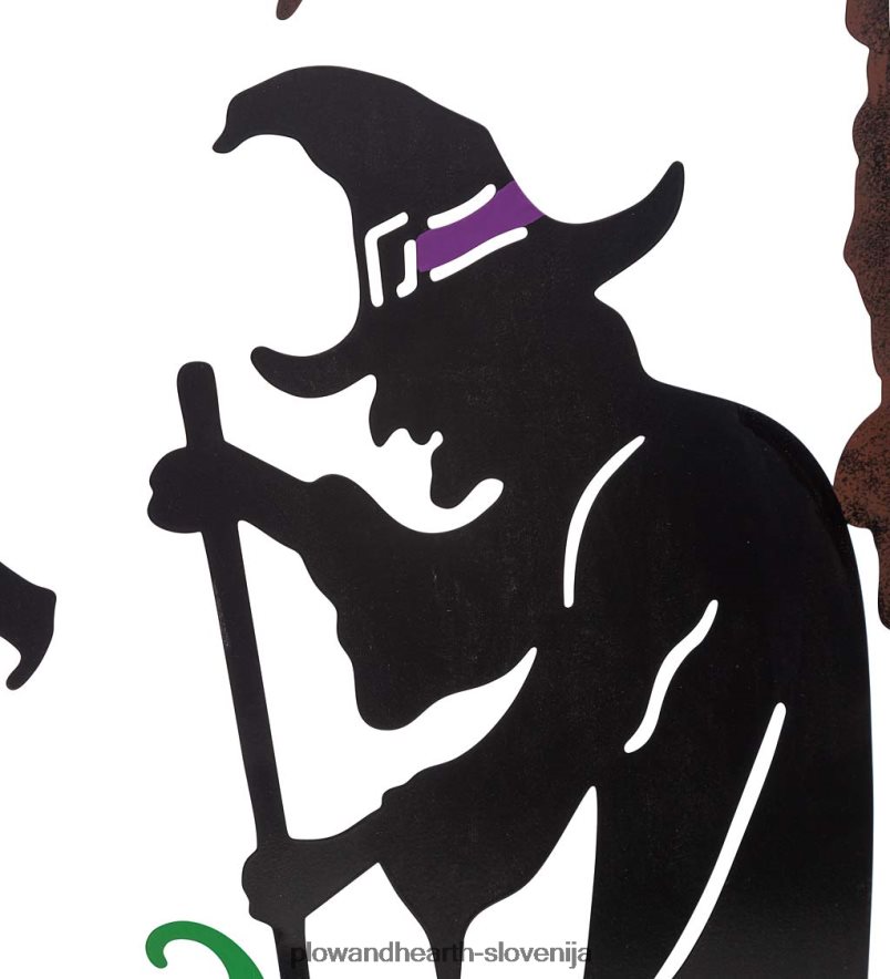 kovinske rešetke za noč čarovnic v dizajnu hiš čarovnic in hiš s straši - hiša s straši Plow & Hearth 2V4608203 dvorišče & vrt