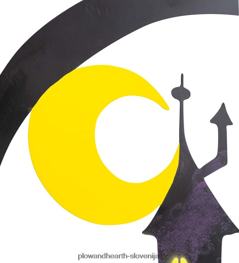 kovinske rešetke za noč čarovnic v dizajnu hiš čarovnic in hiš s straši - hiša s straši Plow & Hearth 2V4608203 dvorišče & vrt