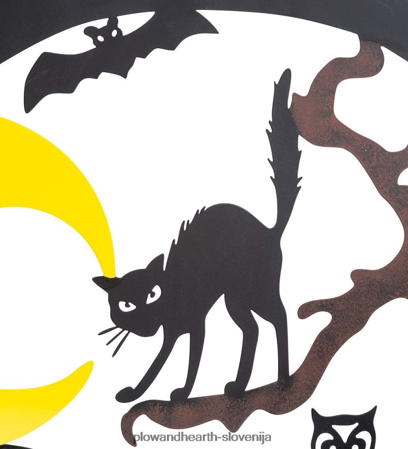 kovinske rešetke za noč čarovnic v dizajnu hiš čarovnic in hiš s straši - hiša s straši Plow & Hearth 2V4608203 dvorišče & vrt