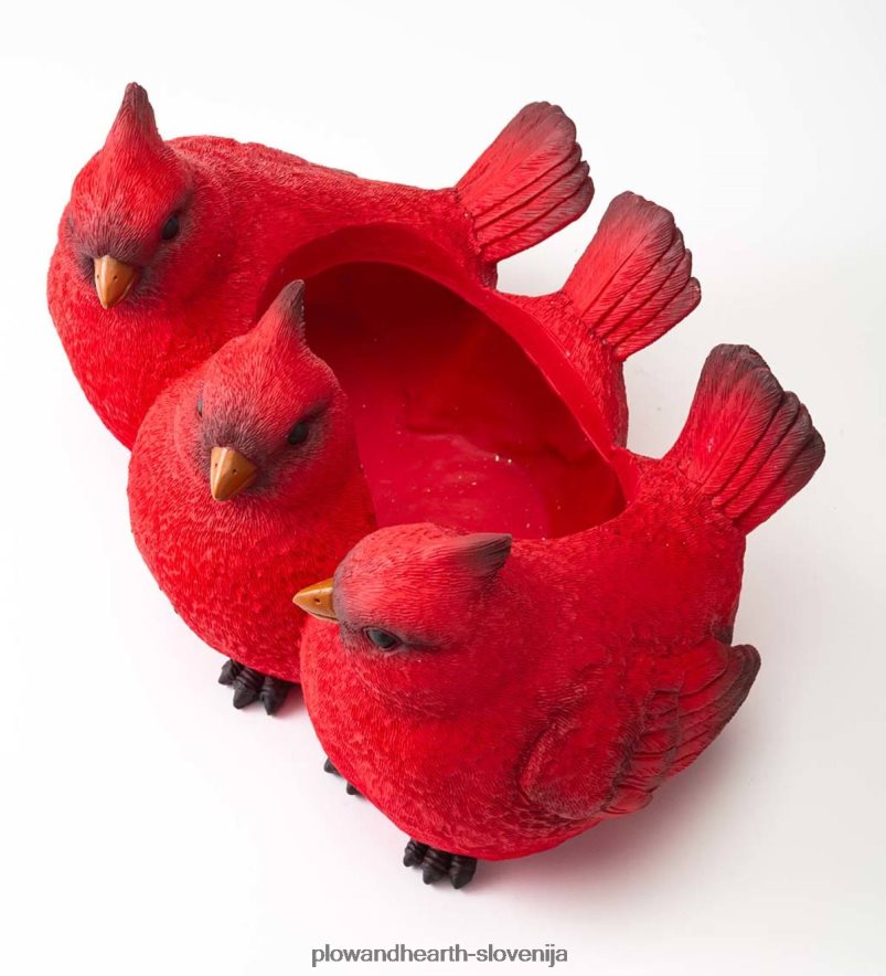 notranji/zunanji kardinal trio sadilnik Plow & Hearth 2V460885 dvorišče & vrt