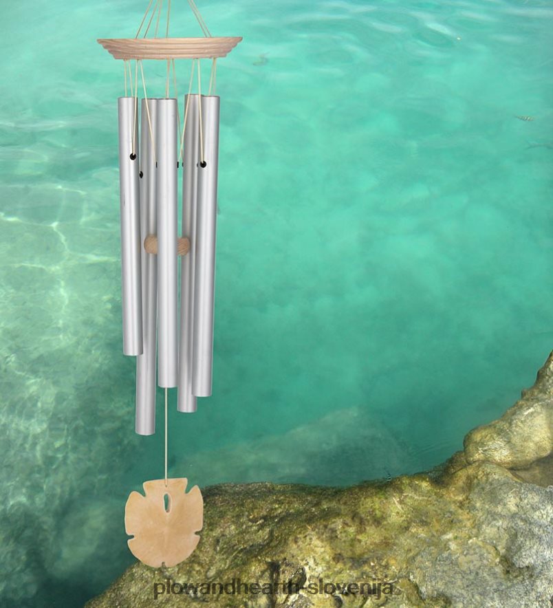 pesek dolar aluminijast vetrni zvonček Plow & Hearth 2V4608392 dvorišče & vrt