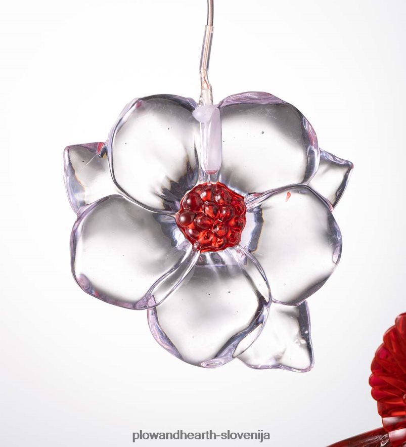 solarni mobilnik, ki spreminja barvo, s kardinali in rožami Plow & Hearth 2V4608303 dvorišče & vrt