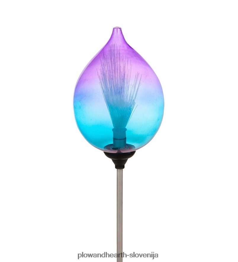 sončna svetilka iz optičnih vlaken - modra Plow & Hearth 2V4608403 dvorišče & vrt