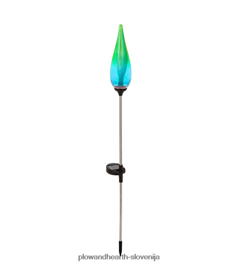 sončna svetilka iz optičnih vlaken - modra Plow & Hearth 2V4608403 dvorišče & vrt