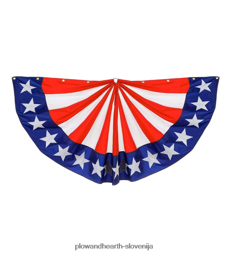 velik polkrog strnad v obliki zvezd in črt Plow & Hearth 2V4608322 dvorišče & vrt