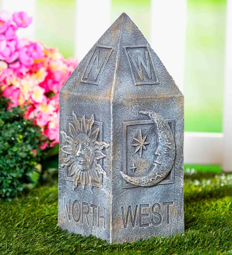 vrtni totem nebesnega kompasa Plow & Hearth 2V4608220 dvorišče & vrt