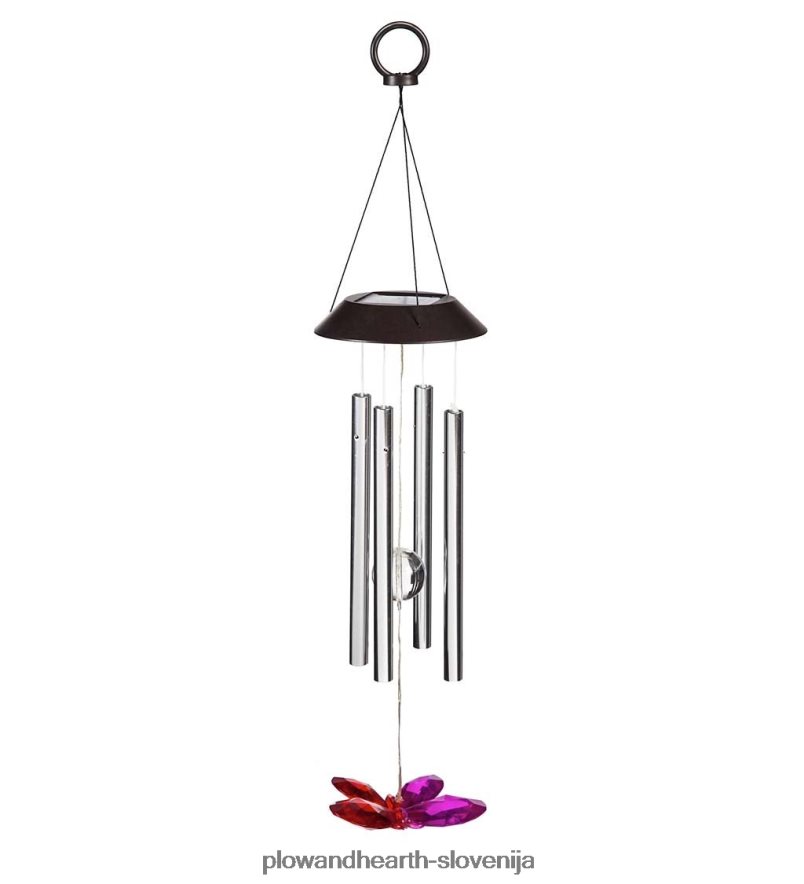 winged wonders sončni vetrni zvončki, komplet 3 Plow & Hearth 2V4608311 dvorišče & vrt