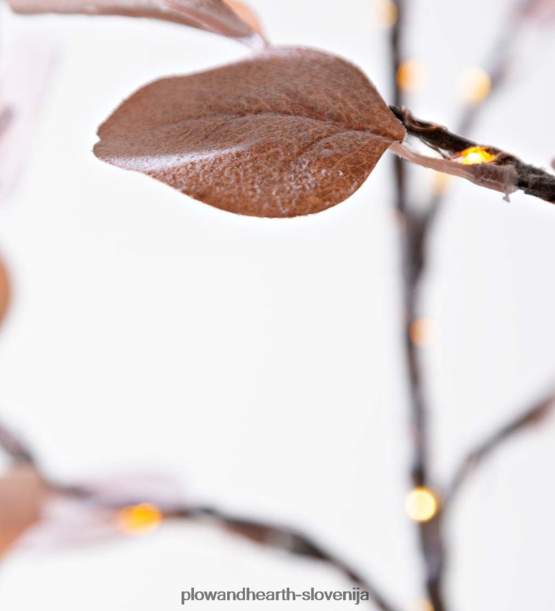 notranje/zunanje električno osvetljeno roza srebrno dolarjevo drevo Plow & Hearth 2V4608470 dvorišče & vrt