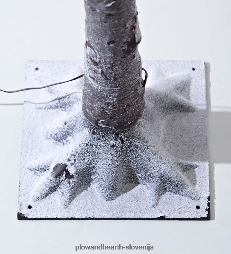 notranje/zunanje električno osvetljeno roza srebrno dolarjevo drevo Plow & Hearth 2V4608470 dvorišče & vrt