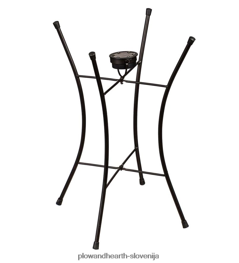 obilen metulj, ročno poslikana reliefna steklena kopel za ptice s solarnim stojalom Plow & Hearth 2V4608479 dvorišče & vrt