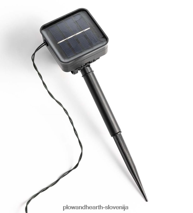 večnamenske solarne kroglične luči s 50 toplo belimi LED Plow & Hearth 2V4608457 dvorišče & vrt