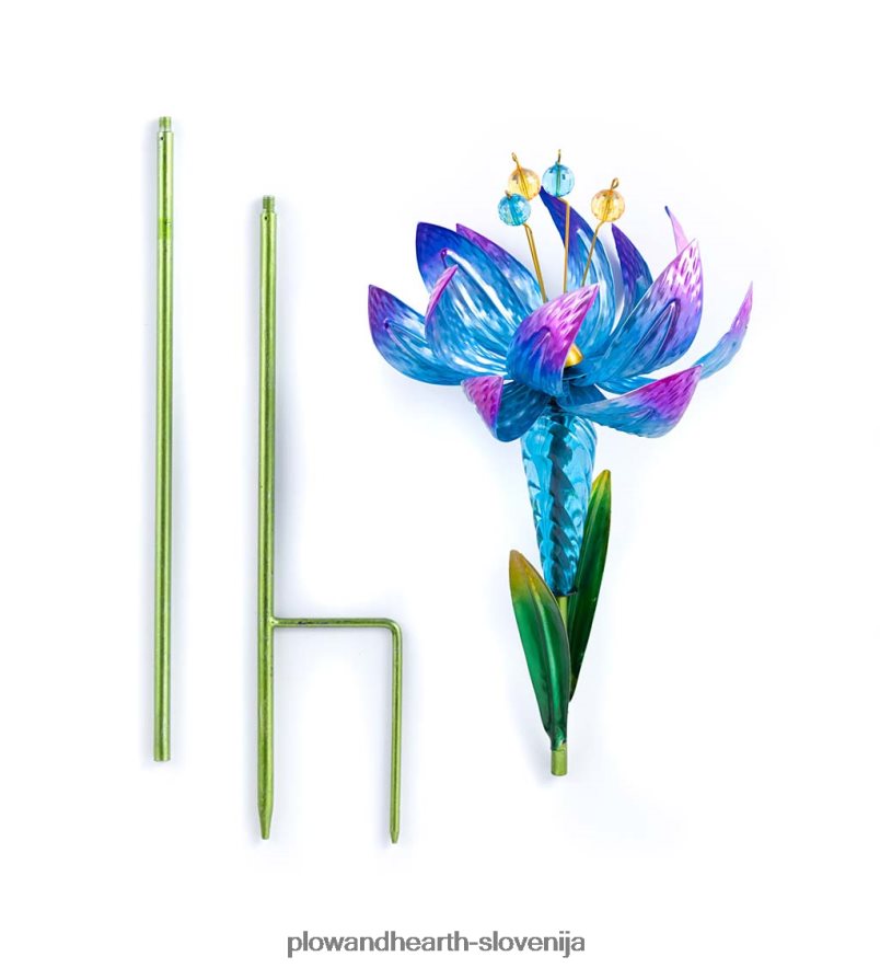 cvetlični vrtni kol - moder Plow & Hearth 2V4608141 dvorišče & vrt