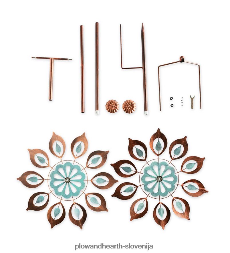 vetrovka iz bakrene lilije Plow & Hearth 2V460858 dvorišče & vrt