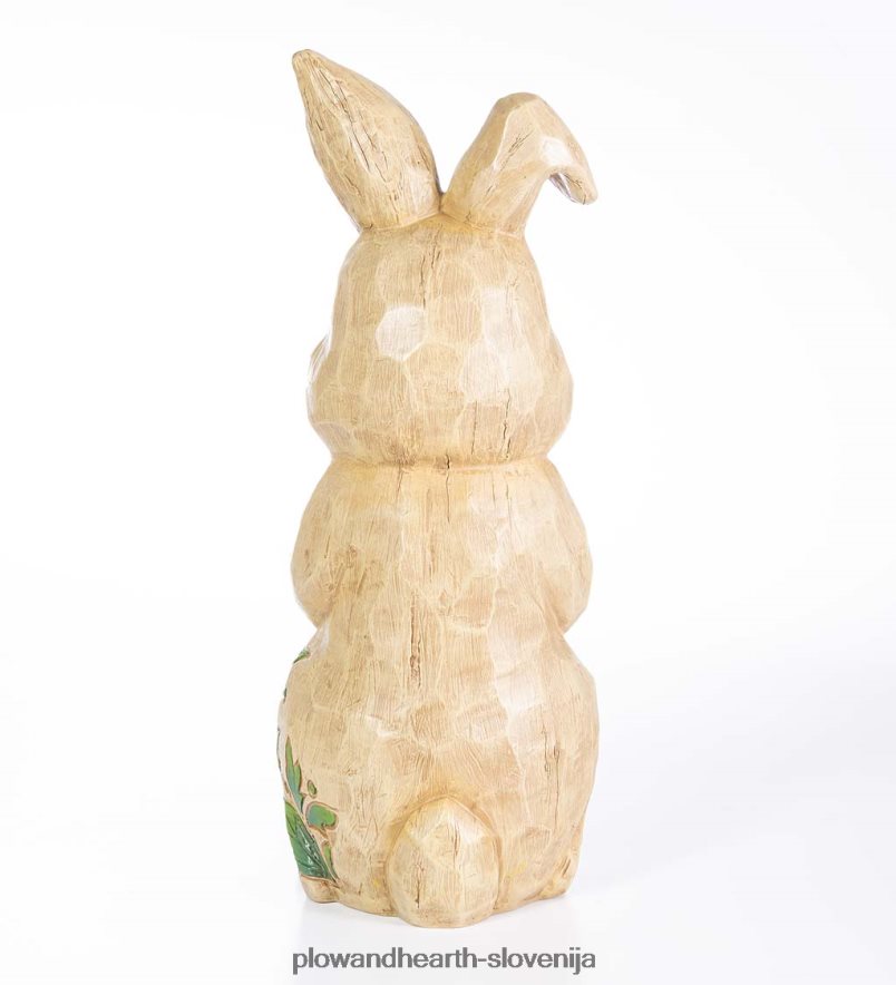 notranji/zunanji osvetljeni kip zajčka zajčka Plow & Hearth 2V4608111 dvorišče & vrt