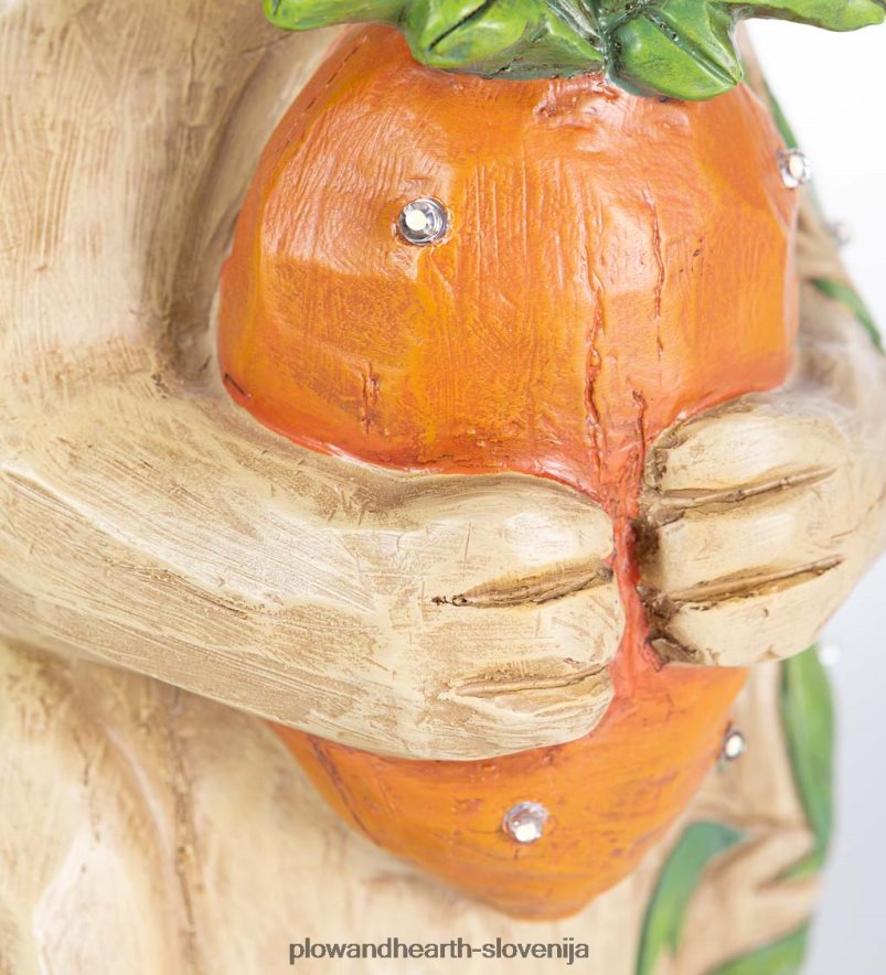 notranji/zunanji osvetljeni kip zajčka zajčka Plow & Hearth 2V4608111 dvorišče & vrt