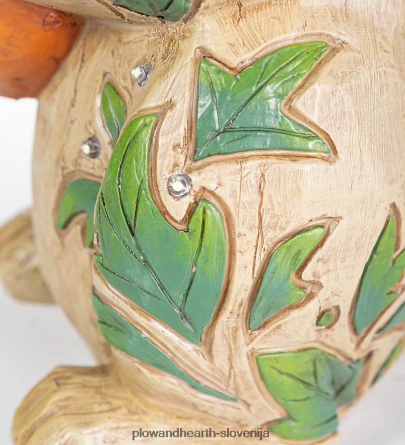 notranji/zunanji osvetljeni kip zajčka zajčka Plow & Hearth 2V4608111 dvorišče & vrt