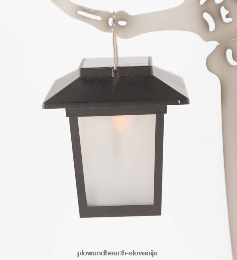 kovinski vložki za noč čarovnic v obliki okostnjaka s solarnimi lučkami, komplet 2 Plow & Hearth 2V4608133 dvorišče & vrt