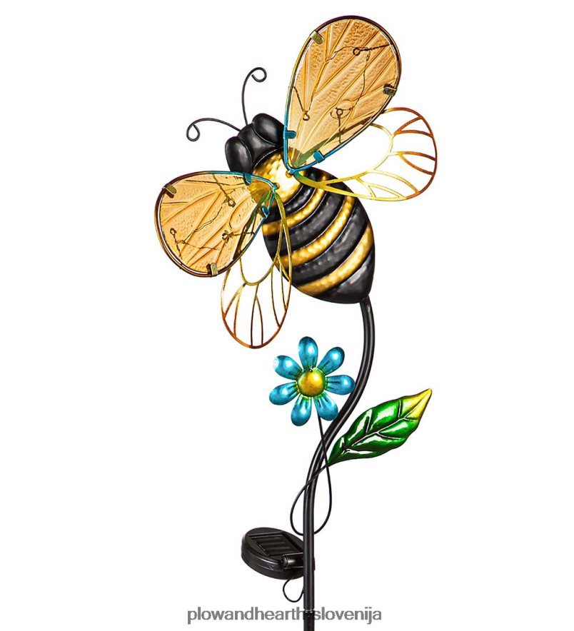 sončni čebelji vrtni količek Plow & Hearth 2V4608160 dvorišče & vrt