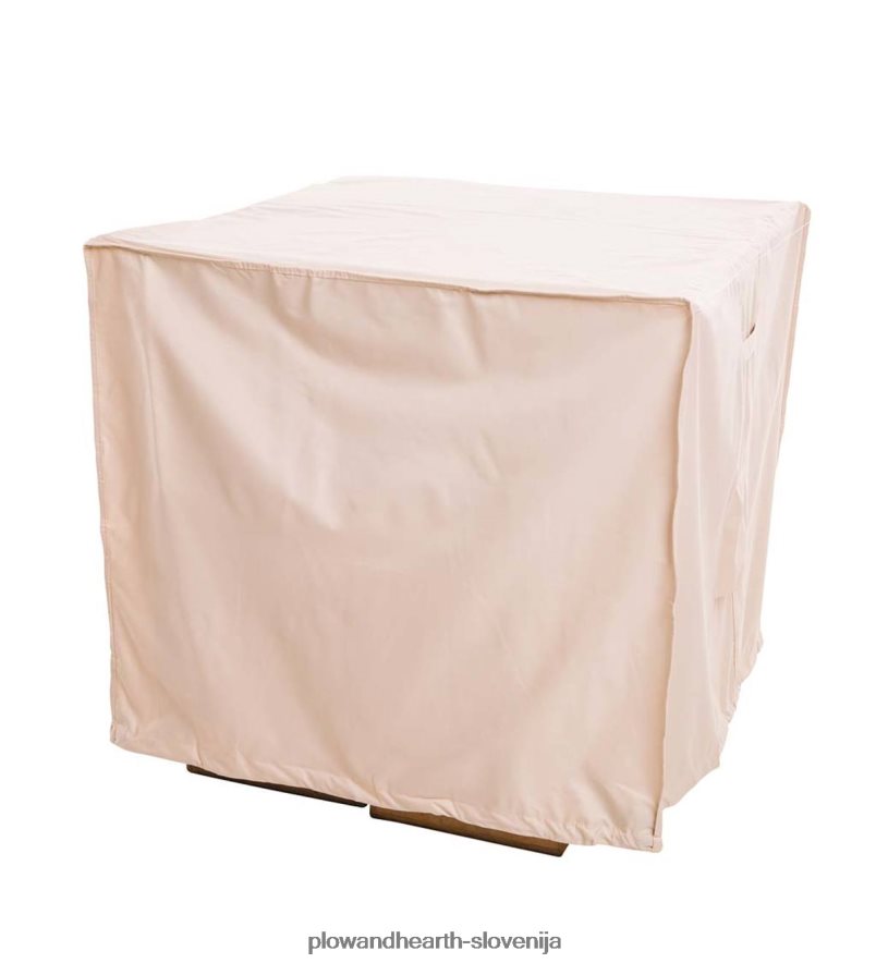 deluxe kvadratna prevleka za klimatsko napravo - rjava Plow & Hearth 2V46081006 dvorišče & vrt