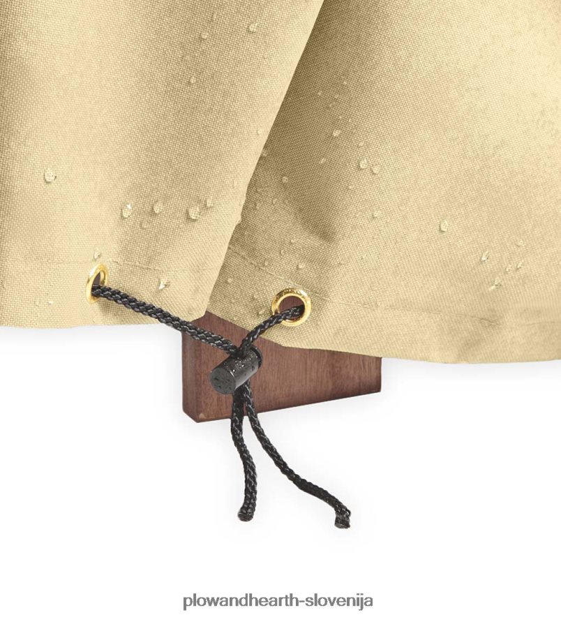 deluxe kvadratna prevleka za klimatsko napravo - rjava Plow & Hearth 2V46081006 dvorišče & vrt