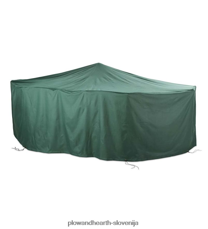 klasično zunanje pohištvo za vse vremenske razmere za veliko pravokotno mizo in stole - zelena Plow & Hearth 2V46081024 dvorišče & vrt