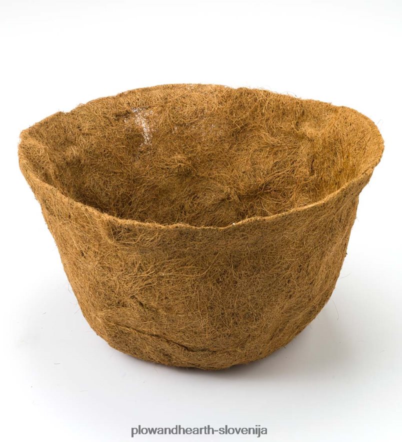 kovinski košarasti sadilnik s kokosovo podlogo Plow & Hearth 2V4608914 dvorišče & vrt