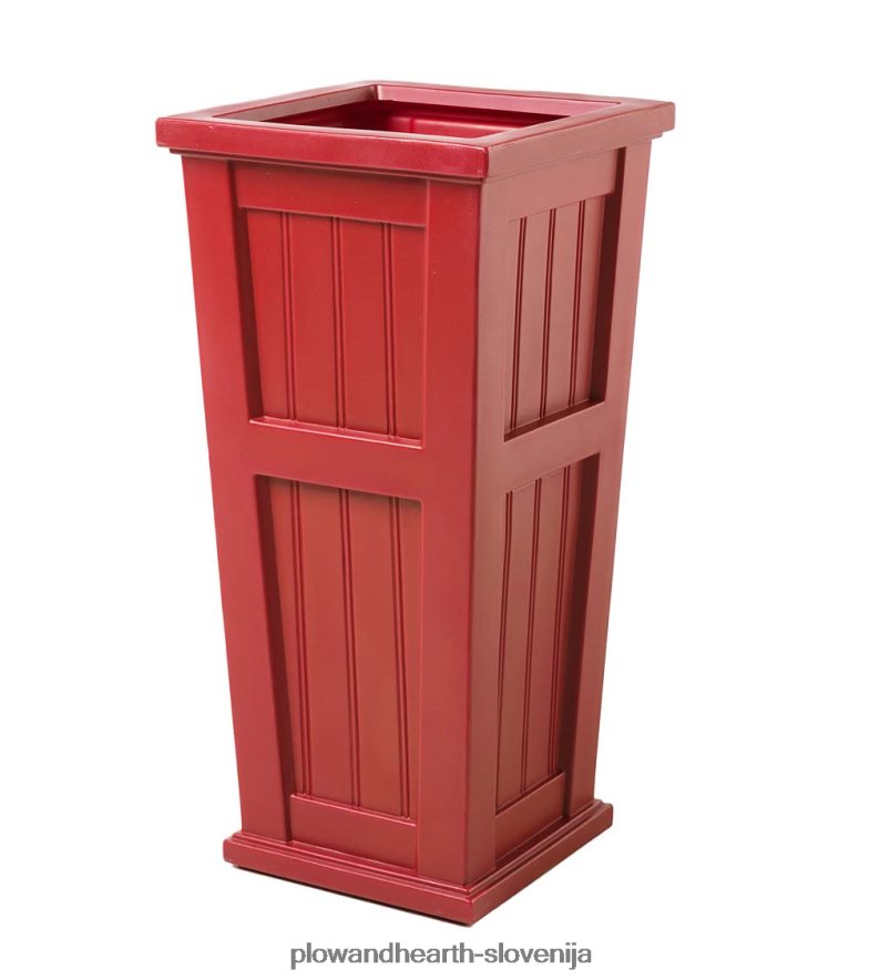 lexington visok samozalivalni sadilnik - bel Plow & Hearth 2V4608908 dvorišče & vrt