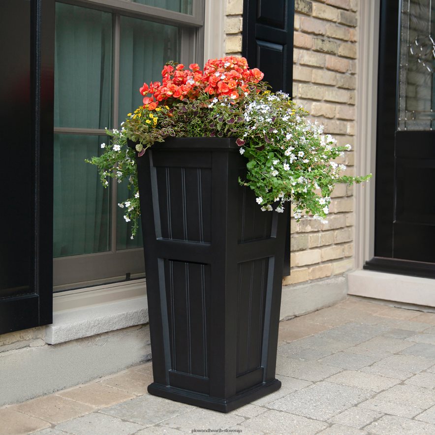 lexington visok samozalivalni sadilnik - bel Plow & Hearth 2V4608908 dvorišče & vrt