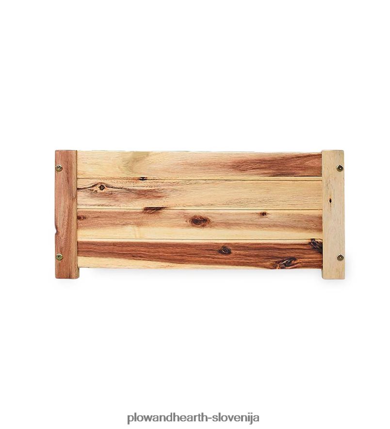 pravokotni sadilnik za akacijev les Plow & Hearth 2V4608918 dvorišče & vrt