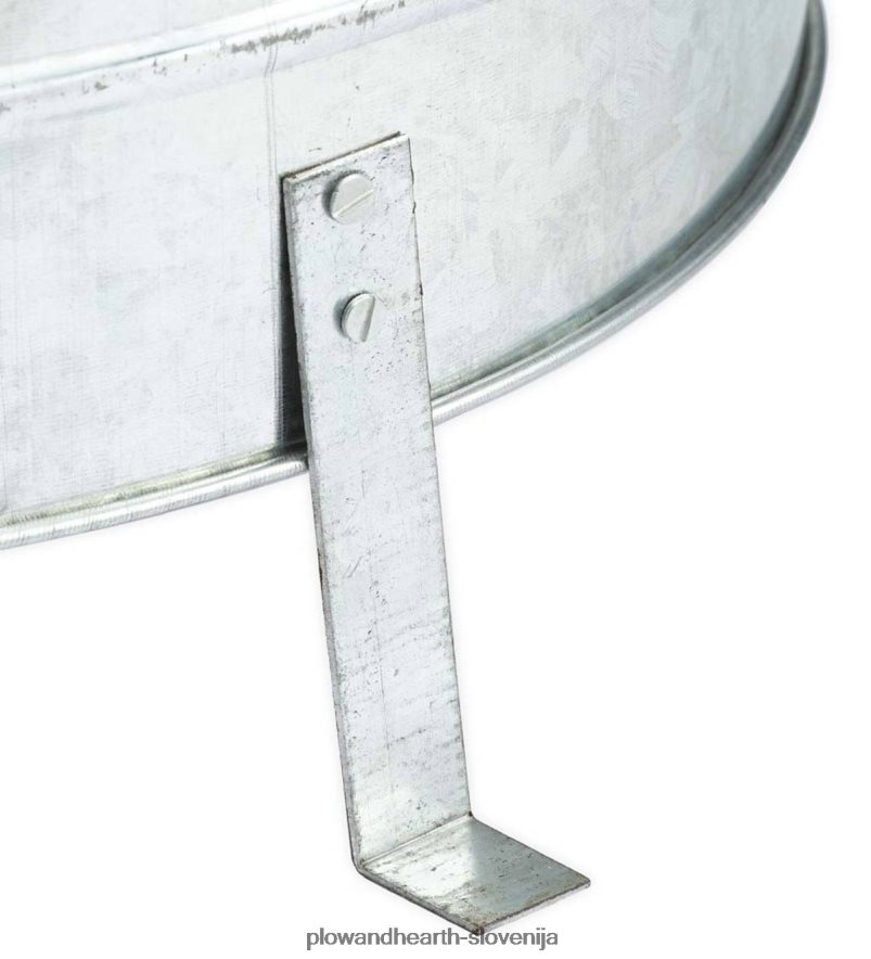 pocinkana kovinska posoda za vrtne/domače sežigalnice odpadkov Plow & Hearth 2V4608990 dvorišče & vrt