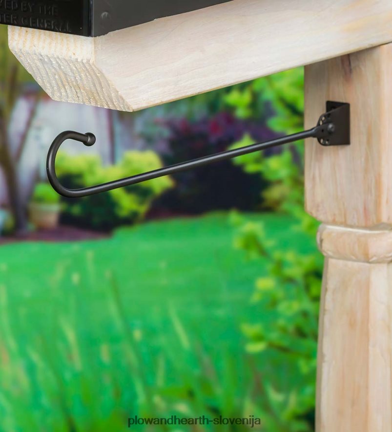 nosilec za poštni nabiralnik z vrtno zastavo Plow & Hearth 2V4608645 dvorišče & vrt