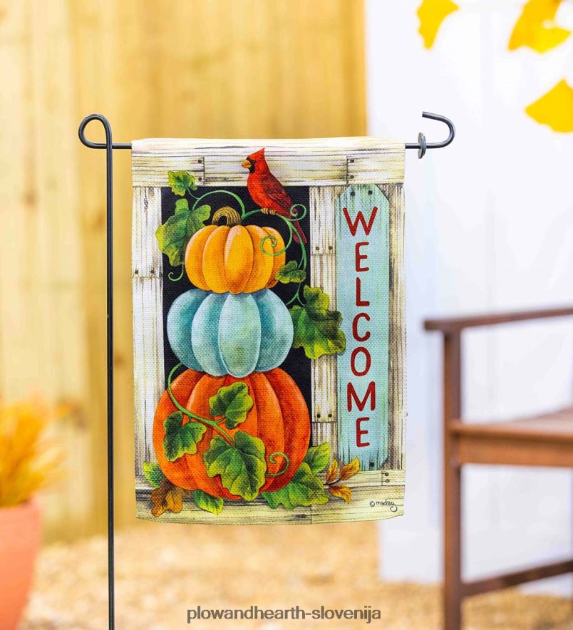 vrtna zastava iz semiša iz buče Plow & Hearth 2V4608552 dvorišče & vrt