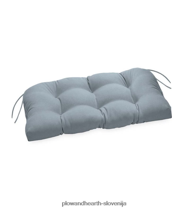 klasična blazina za gugalnico/klop z vezmi, 54 x 18 1/2 x 3 - mornarska skica s cvetjem Plow & Hearth 2V46081540 gospodinjska posoda